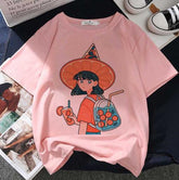 Breezy Blush Pink Loose-fit T-Shirt - 19bay